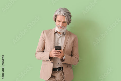 Portrait of senior business...