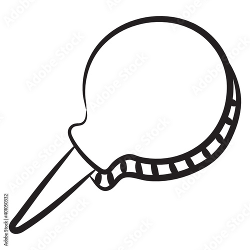 
Nasal aspirator hand drawn icon, nasal pump
