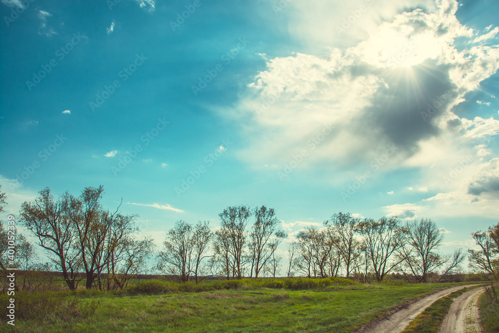 Obraz premium road to the sky