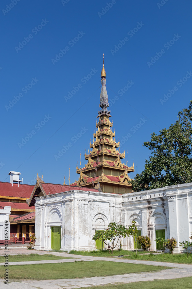Fototapeta premium Palais royal à Mandalay, Myanmar