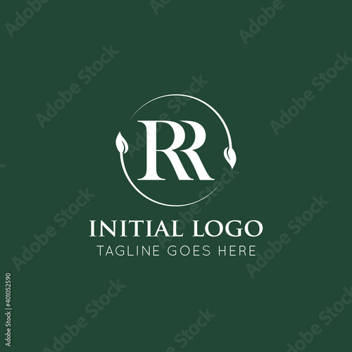 illustration vector graphic initial rr letter logo best for branding and icon photo