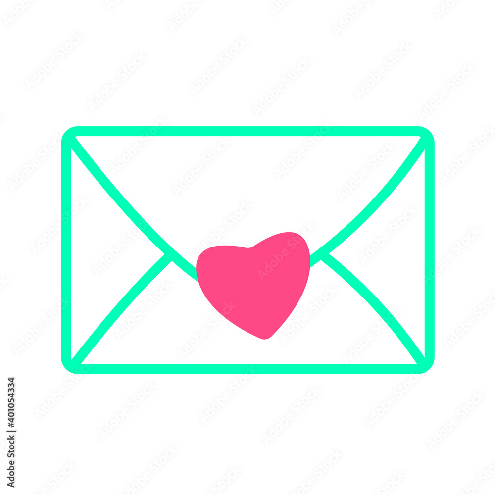 Vector envelope with a heart isolated. Sticker with a message for a loved one. A letter from a lover. Valentine's card. letter. Envelope with a red heart in cute kid simple cartoon hand-drawn style. Vector envelope with a heart isolated. Sticker with a message for a loved one. A letter from a lover. Valentine's card. letter. Envelope with a red heart in cute kid simple cartoon hand-drawn style.