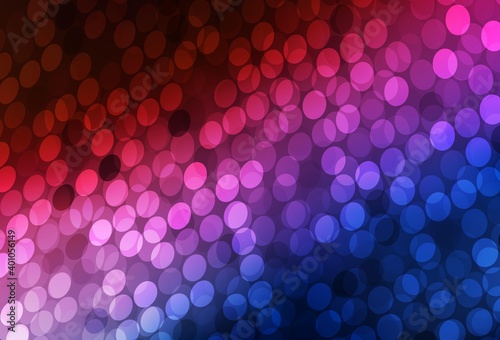 Dark Blue, Red vector backdrop with dots.