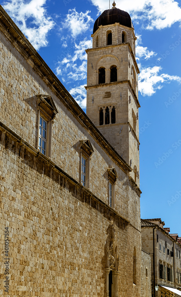 Dubrovnik City Bell Tower on Stradun, Croatia Dubrovnik City Bell Tower on Stradun, Croatia