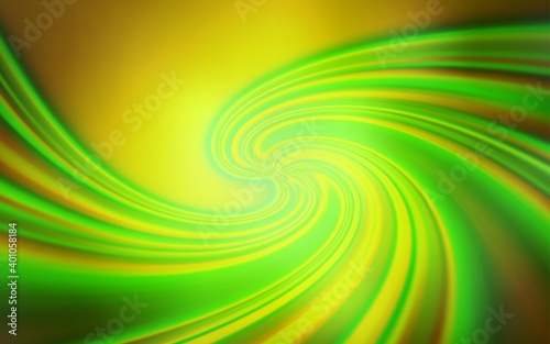 Light Green  Yellow vector blurred shine abstract background. A completely new colored illustration in blur style. Background for a cell phone.