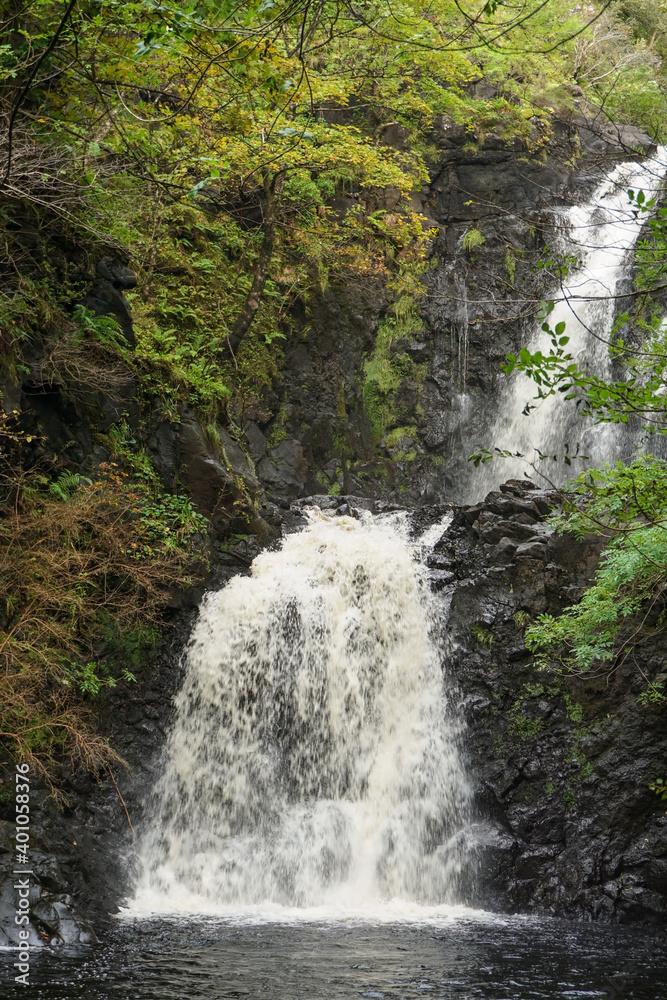 Naklejka premium The Rha waterfalls near Uig on the Isle of Skye