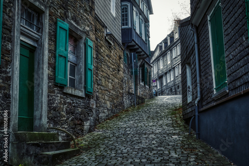 Steile Gasse in der Altstadt von Velbert Langenberg