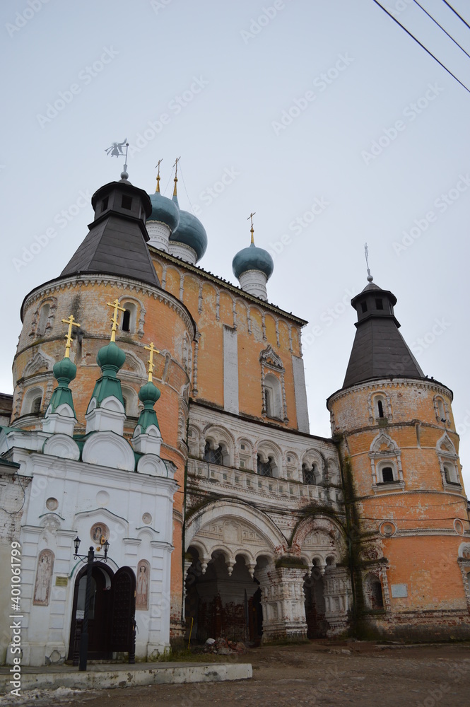 Yaroslavl oblast, a village Borisoglebskiy, Borisoglebskiy monastery , Church of the purification