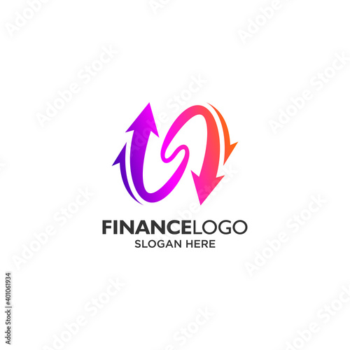 Flexible arrows for accounting and finance logo design template Free Download Flexible arrows for accounting and finance logo design template - GFXLoad