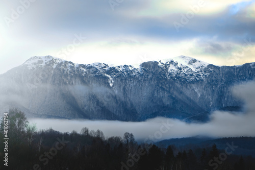 Mount Maragidik in Bulgaria during winter