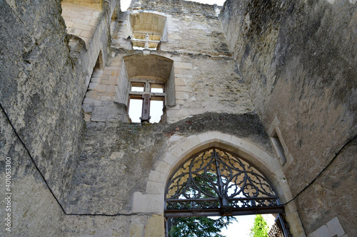 Montresor; France - july 12 2020 : historical castle photo