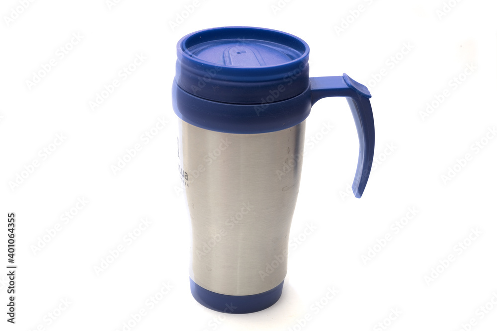 thermos cup isolated on white background thermos cup isolated on white background