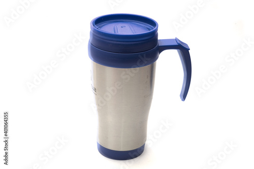 thermos cup isolated on white background