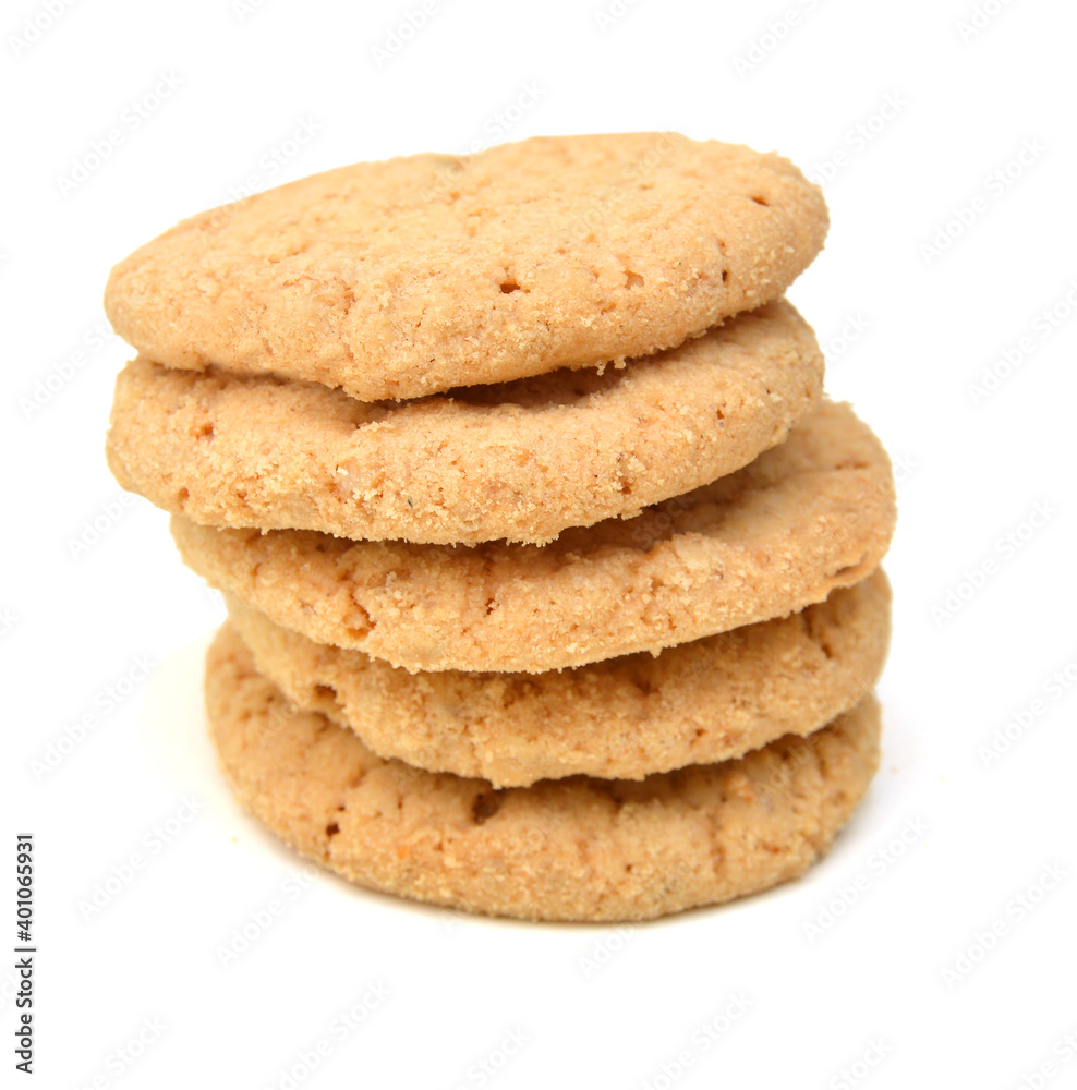 Sweet cookies isolated on a white background Sweet cookies isolated on a white background