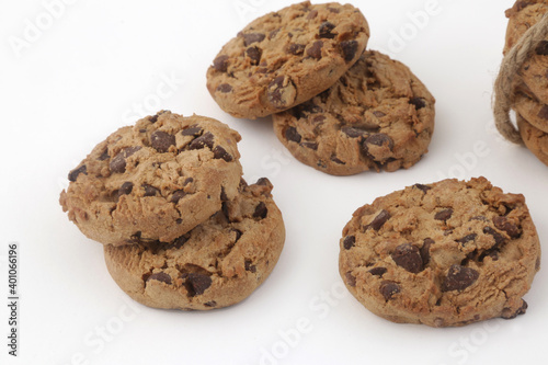 typical american chocolate cookies biscuits