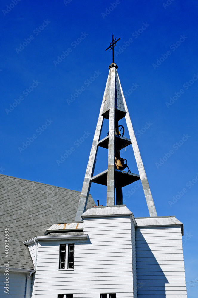 Quebec; Canada june 25 2018 historical church of Riviere a Claude