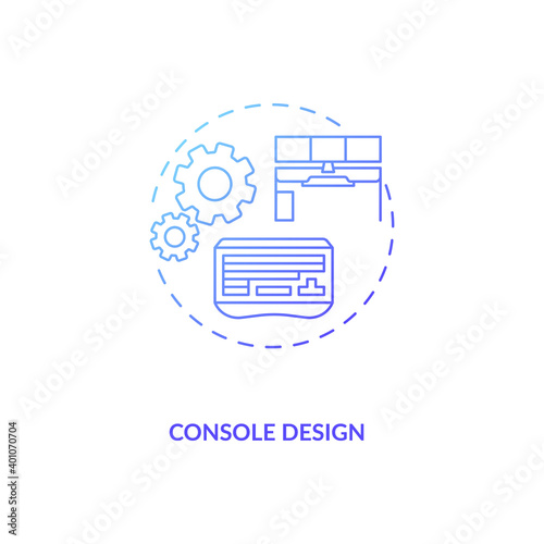 Console design concept icon