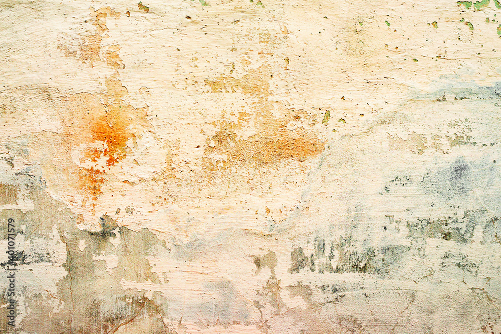 Obraz premium Texture of a concrete wall with cracks and scratches which can be used as a background