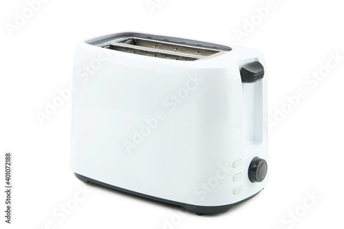 Modern toaster isolated on white background