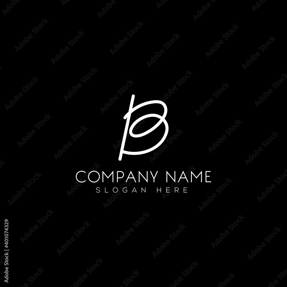 Elegant B letter logo design. Hand-made b letter logo design template. Elegant B letter logo design. Hand-made b letter logo design template.
