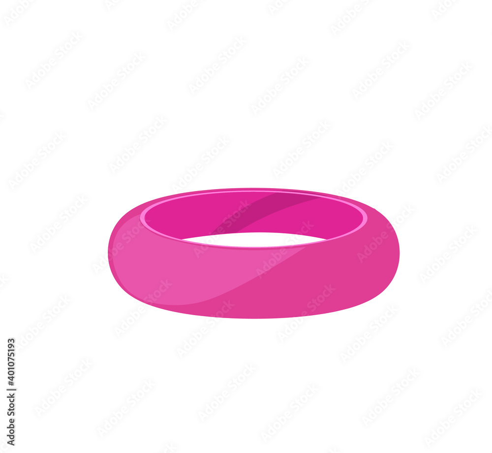 Pink bracelet. vector illustration Pink bracelet. vector illustration