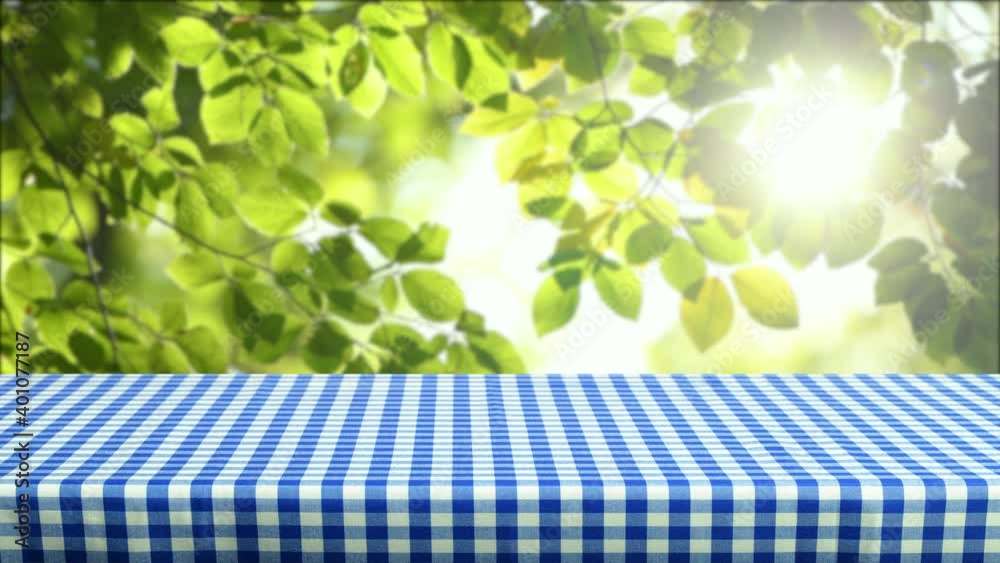 Empty checkered table for display montages	