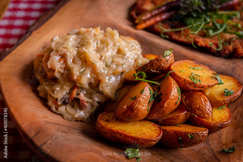 fres potato with cabbage photo