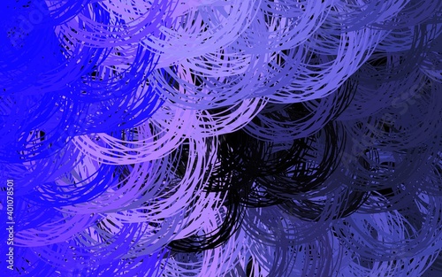 Dark Purple vector background with wry lines.