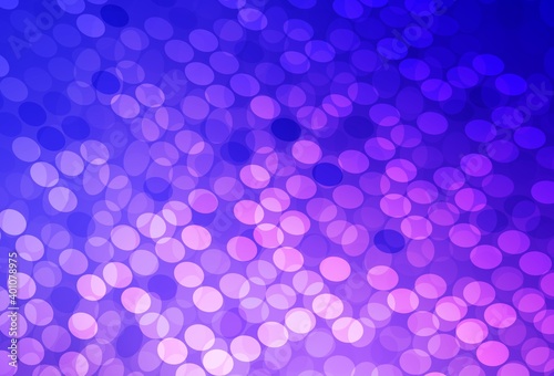 Light Pink, Blue vector backdrop with dots.