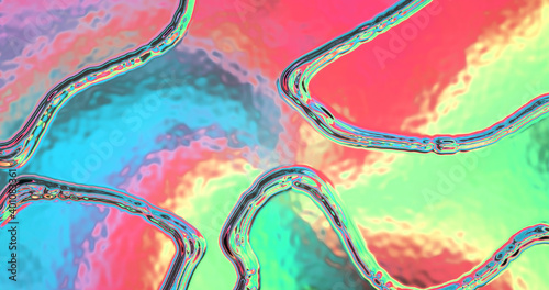 Abstraction wavy art background design