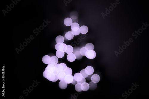 Christmas Tree Bokeh - Purple