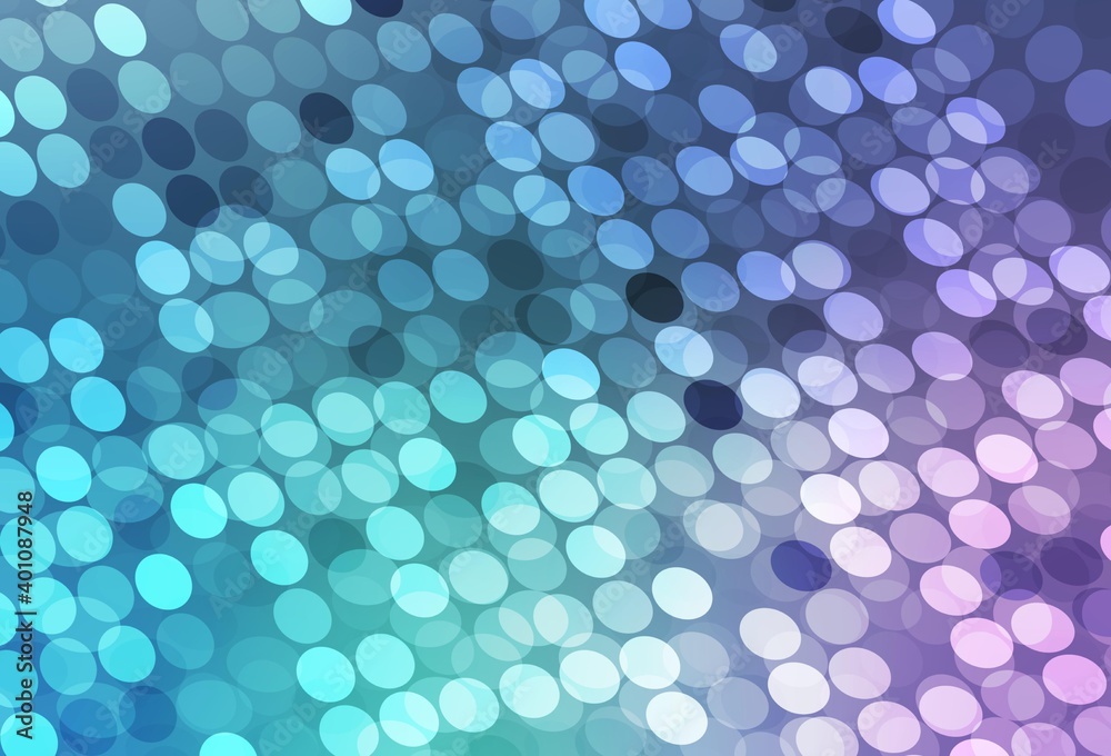 Light Pink, Blue vector backdrop with dots.