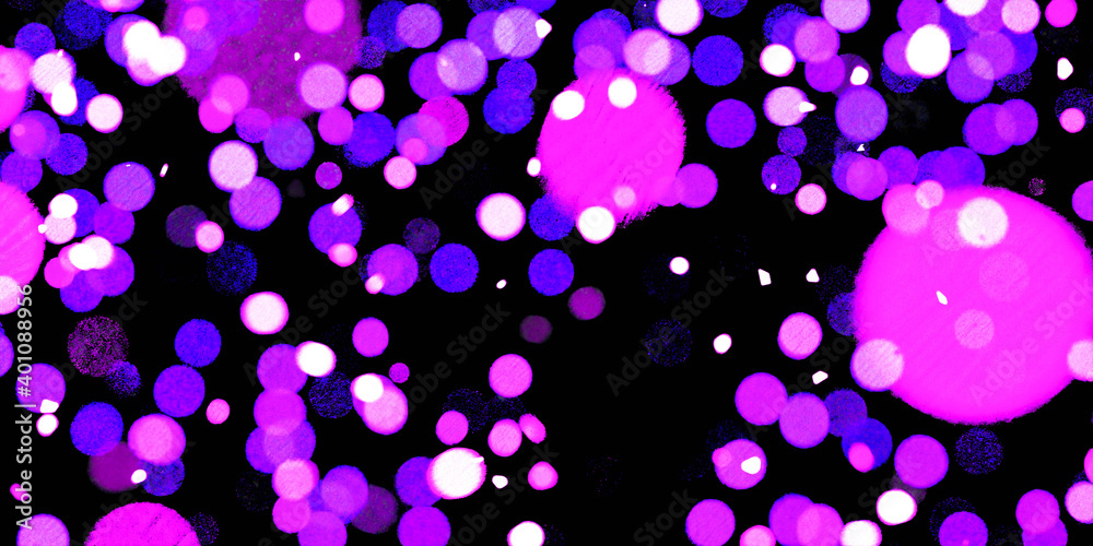 Purple and pink bokeh abstract background with diffuse lighting 3d render illustration