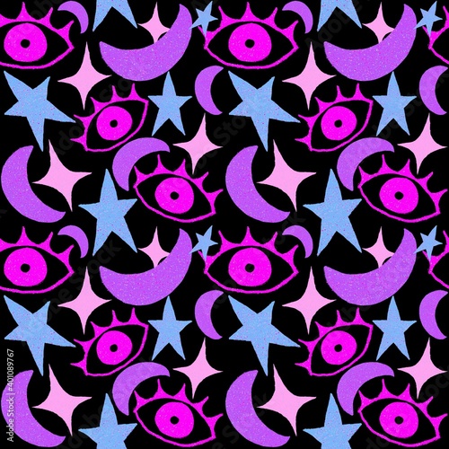 Witchy Seamless Pattern
