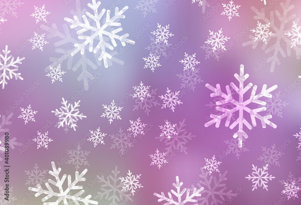 Light Purple, Pink vector layout in New Year style. Light Purple, Pink vector layout in New Year style.
