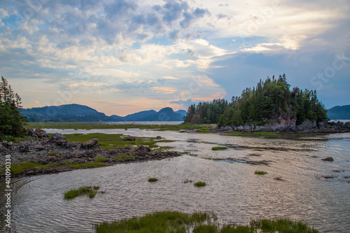 View of the picturesque Bic Park (Parc national du Bic). Bas-Saint-Laurent tourism region near Rimouski. Quebec Province, Canada.