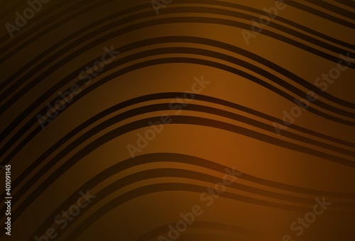 Dark Orange vector pattern with bent lines.