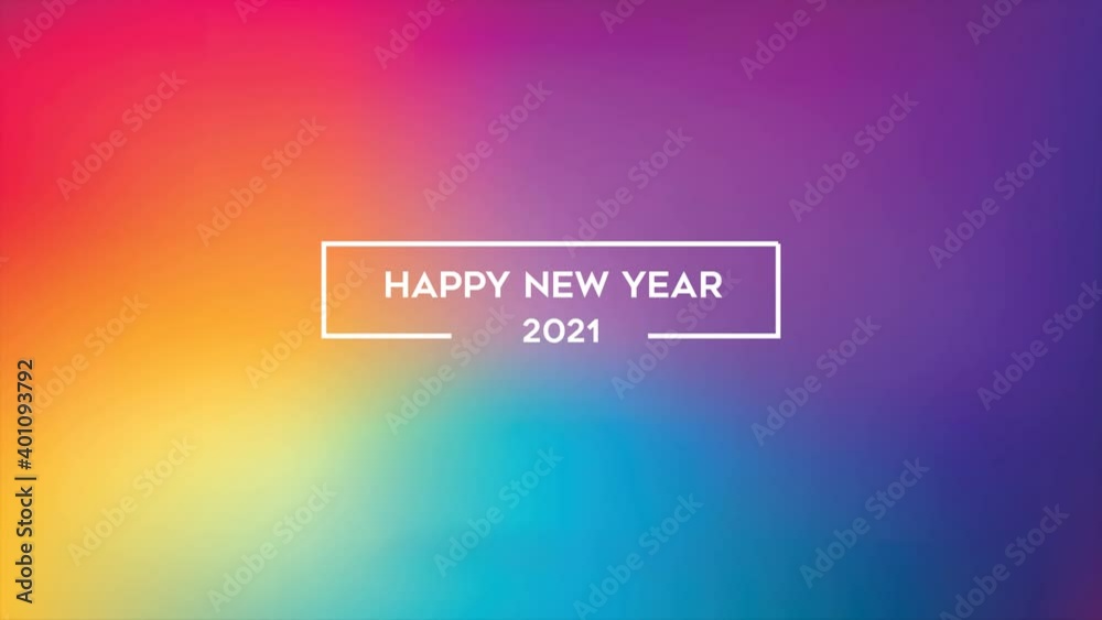 happy new year 2021 with abstract gradient background
