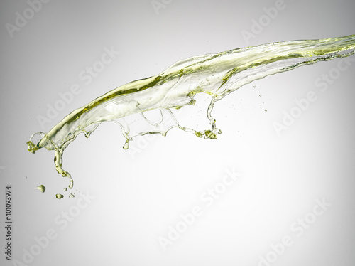 abstract background with green water splash