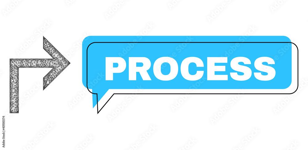 Chat Process blue bubble frame and crossing mesh turn right. Frame and colored area are shifted for Process text, which is located inside blue colored bubble. Vector quote tag inside chat frame. Chat Process blue bubble frame and crossing mesh turn right. Frame and colored area are shifted for Process text, which is located inside blue colored bubble. Vector quote tag inside chat frame.
