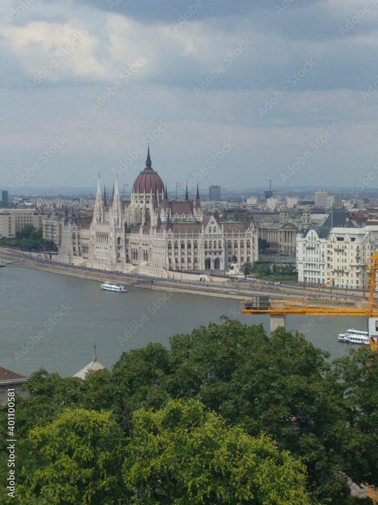 View From Above Hungarian Parliament