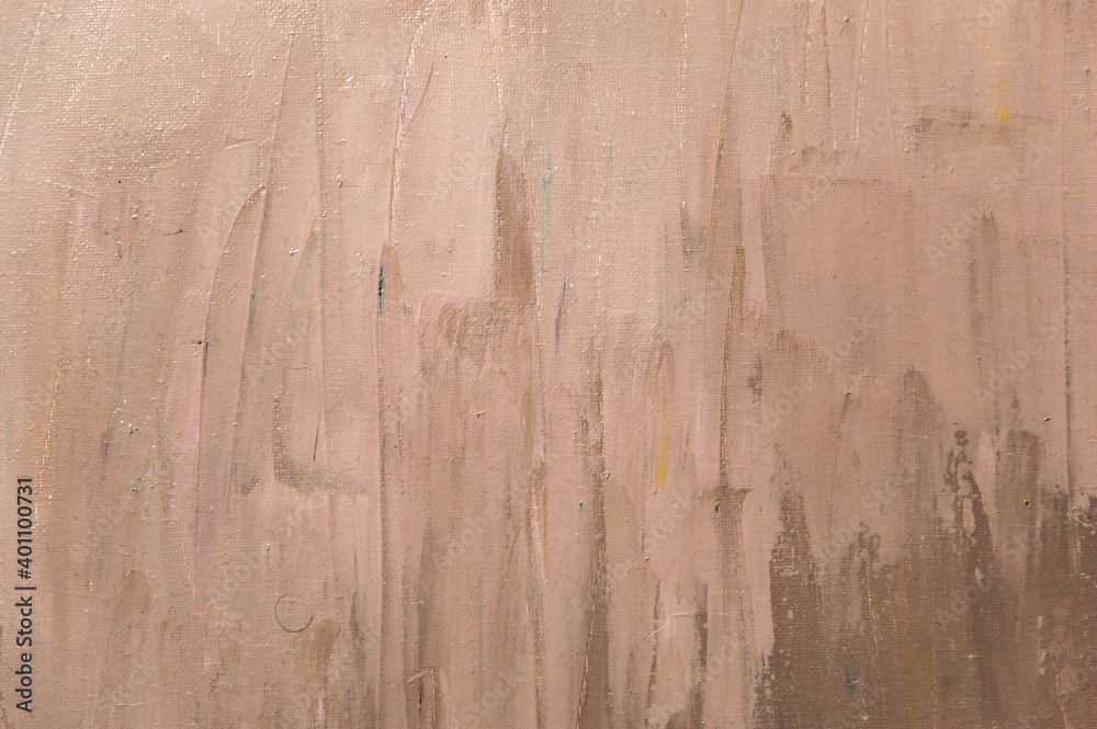 Fototapeta premium abstract colored background from stained colored oil paint on linen canvas