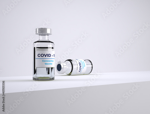 covid 19 vaccine 3d rendering for medicine conten