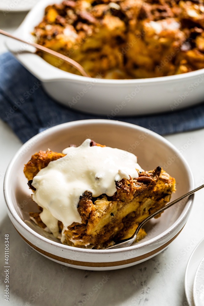 Pumpkin Bread Pudding