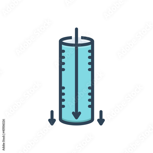 Color illustration icon for deeply