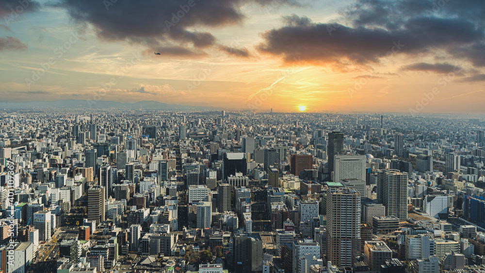 Obraz premium 名古屋 朝日