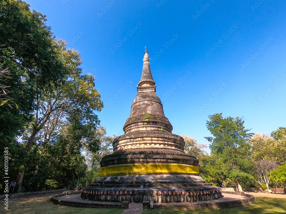 Ancient pagoda Wat Umong at Chiang mai Ancient pagoda Wat Umong at Chiang mai