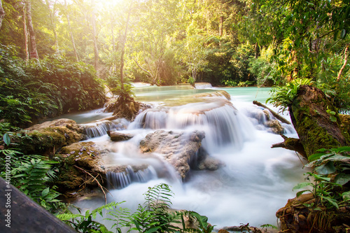 Kwang Si Waterfall in Luang Prabang, Laos photo