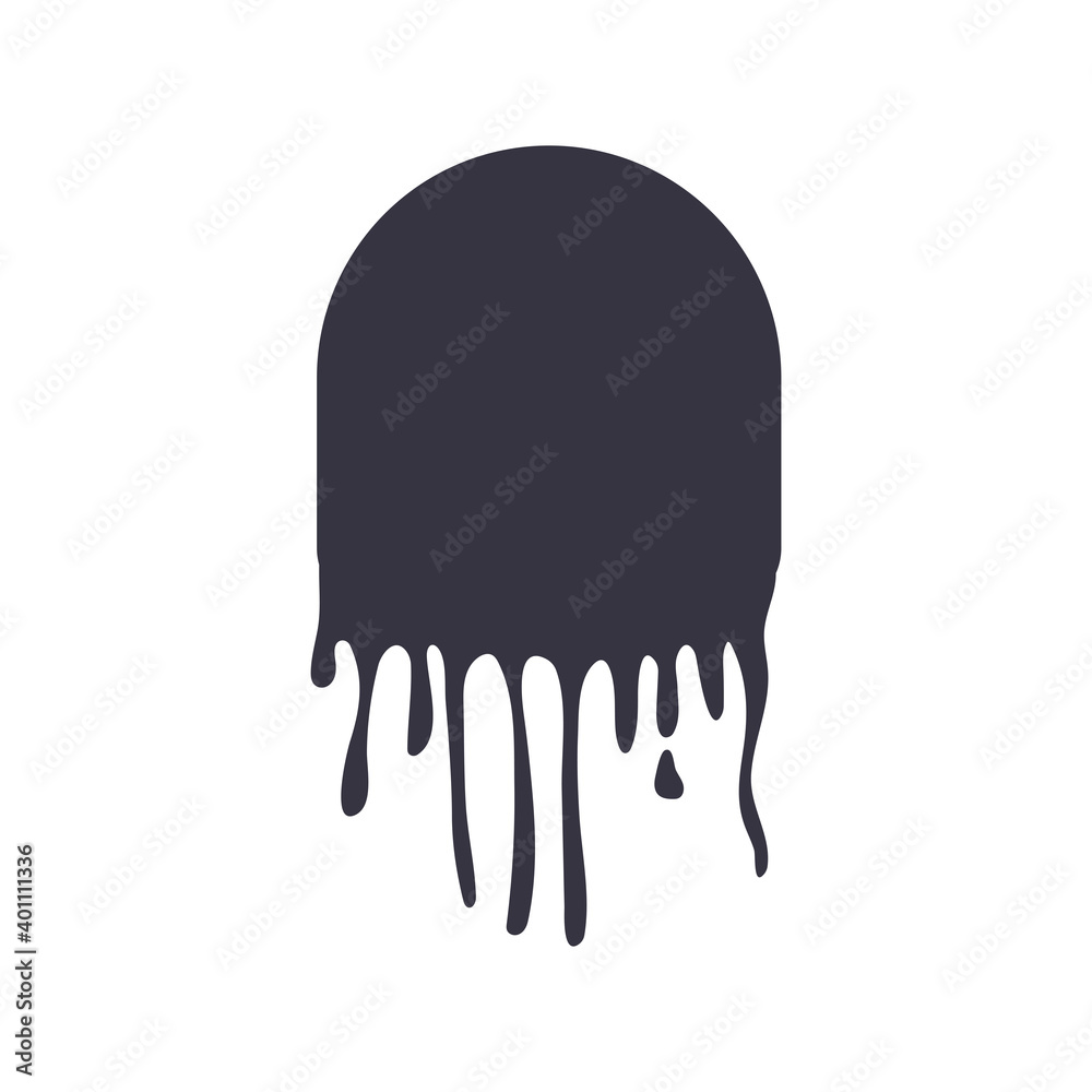 circular drip ink blot monochrome style flat circular drip ink blot monochrome style flat