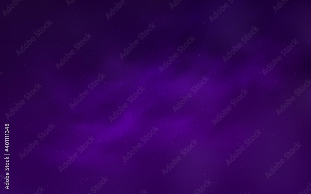 Fototapeta premium Dark Purple, Pink vector background with galaxy stars. Shining illustration with sky stars on abstract template. Pattern for astronomy websites.